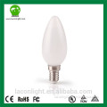 2014 New design 3w Glass Shape Led Candle Light warm white